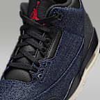 Air Jordan 3 x Levi's® "Indigo and Gym Red" Men's Shoes