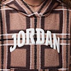 Sudadera con gorro sin cierre con estampado a cuadros para niños talla pequeña Jordan Brooklyn Essentials