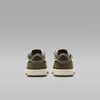 Air Jordan 1 Retro Low "Medium Olive and Summit White" Little Kids' Shoes