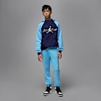 Sudadera con gorro sin cierre de tejido Fleece para niños talla grande Jordan Mountainside