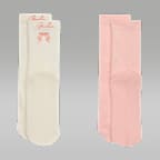 Medias calcetas de malla Sparkle para niños talla grande (2 pares) Jordan