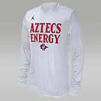 San Diego State Men's Jordan College Long-Sleeve T-Shirt - White