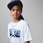 Playera con gráfico Push Through Jordan para niños talla grande