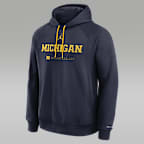 Michigan Courtside Basketball Practice Men's Jordan Brand Dri-FIT Pullover Hoodie