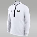 Michigan Victory Men's Jordan Brand Dri-FIT College 1/2-Zip Long-Sleeve Top