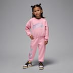 Jordan Jumpman Club Little Kids' Bubble Fleece 2-Piece Set - Medium Soft Pink