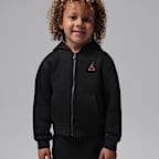 Conjunto de sudadera con gorro de 2 piezas de cierre completo infantil Jordan Brooklyn Fleece
