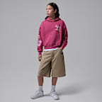 Jordan Big Kids' Jumpman Floral Stack Hoodie
