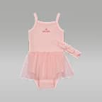 조던 베이비(6-12개월) 튀튀 바디수트 및 헤드밴드 세트