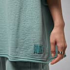 Jordan Flight Fleece 女款寬版短袖毛圈布上衣