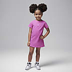 Vestido playera infantil Jordan Brooklyn Essentials - Rosa pasión