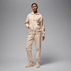 Sudadera con gorro con forro de satén tipo waffle para mujer Jordan Flight Fleece