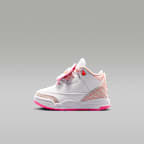 Jordan 3 Retro Baby/Toddler Shoes - Pearl Pink/Pink Bloom/Pink Glow/Hyper Orange