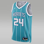 Charlotte Hornets Icon Edition 2022/23 Men's Jordan Dri-FIT NBA Swingman Jersey - Rapid Teal