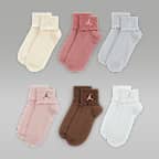 Calcetines al tobillo plegables para niños talla grande (6 pares) Jordan