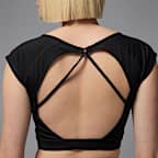 Jordan Sport Women's Short-Sleeve Knit Crop Top