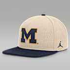 Michigan Campus Prep Men's Jordan Brand Dri-FIT College Adjustable Hat