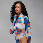 Jordan Flight Mountainside hosszú ujjú, mintás női body