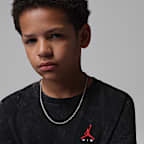 Playera con lavado ácido para niños talla grande Jordan