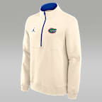 Sudadera de cuello redondo universitaria marca Jordan de medio cierre para hombre Florida Primetime Primary Logo