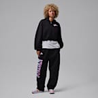 Sudadera con gorro cropped de cierre completo para mujer Jordan Brooklyn Space Jam Fleece