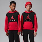 Sudadera con gorro sin cierre Jordan Air para niños talla grande