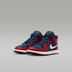 Tenis para niños de preescolar Jordan 1 Mid SE