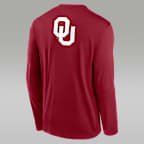 Oklahoma Primetime Legend 2-Hit Men's Jordan Brand Dri-FIT College Long-Sleeve T-Shirt