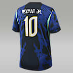 Neymar Jr. Brazil 2026 Stadium Away Big Kids' Jordan Dri-FIT Soccer Replica Jersey