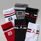 Calcetas Icon Stripe para niños (6 pares) Jordan
