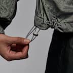 조던 브루클린 여성 우븐 긴팔 그래픽 풀오버