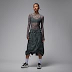 エア ジョーダン ウィメンズ メッシュ ロングスリーブ トップ