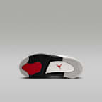 Tenis para niños de preescolar Jordan 4 Retro "White Cement"