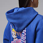 Jordan Brooklyn Space Jam Fleece 女款全長式拉鍊短版連帽上衣