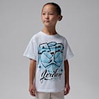 Jordan Little Kids' She's the Coldest Airbrush T-Shirt - White