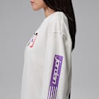 조던 플라이트 여성 오버사이즈 긴팔 티셔츠