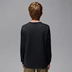 Playera de manga larga Jumpman Drip para niños talla grande Jordan