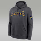 Michigan Sideline Club Men's Nike Jordan Brand Pullover Hoodie