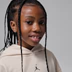 Sudadera con gorro sin cierre de French Terry Jordan Brooklyn para niños talla pequeña