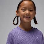 Conjunto de 2 piezas con sudadera sin cierre de tela de canalé Heir To The Crown para niños talla pequeña Jordan