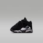 Jordan 8 Retro "Chrome" Baby/Toddler Shoes - Black/Light Graphite/White