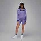 Playera de manga larga con cierre de un cuarto para niños talla grande Jordan