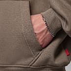 Sweat à capuche oversize à zip en tissu Fleece Jordan Brooklyn pour homme