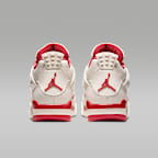 Air Jordan 4 Retro 'Pale Ivory and Tough Red' Women's Shoes