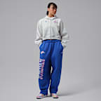 Dámská zkrácená mikina Jordan Brooklyn Space Jam Fleece s kapucí a zipem po celé délce