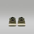 Tenis para bebé e infantil Air Jordan 1 Retro Low "Medium Olive and Summit White"
