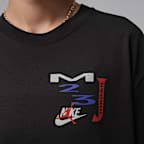 조던 플라이트 여성 오버사이즈 긴팔 티셔츠