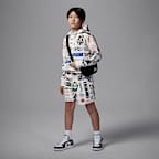 Sudadera con gorro estampada de French Terry para niño talla grande Jordan Essentials