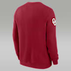 Sudadera de cuello redondo sin cierre universitaria marca Jordan para hombre Oklahoma Sideline Club