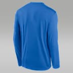 UCLA Courtside Basketball Shootaround Legend Men's Jordan Brand Dri-FIT College Long-Sleeve T-Shirt